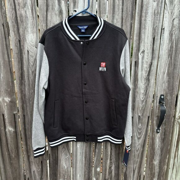 NWT Fanatics NFLPA NFL Player Association Sport-Tek Varsity Jacket Men's Medium - Picture 1 of 6